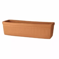 New England Pottery Window Box, Plain, Terra Cotta, 13 IN, 100021299