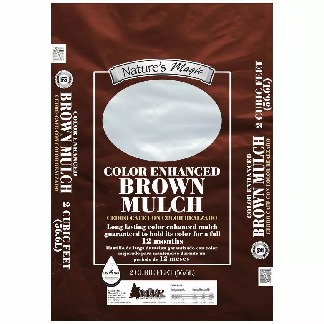 Natures Magic Color Enhanced Brown Mulch, 2 Cubic Feet, NMFBRM2CF-PI 3 Natures Magic Color Enhanced Brown Mulch, 2 Cubic Feet, NMFBRM2CF-PI