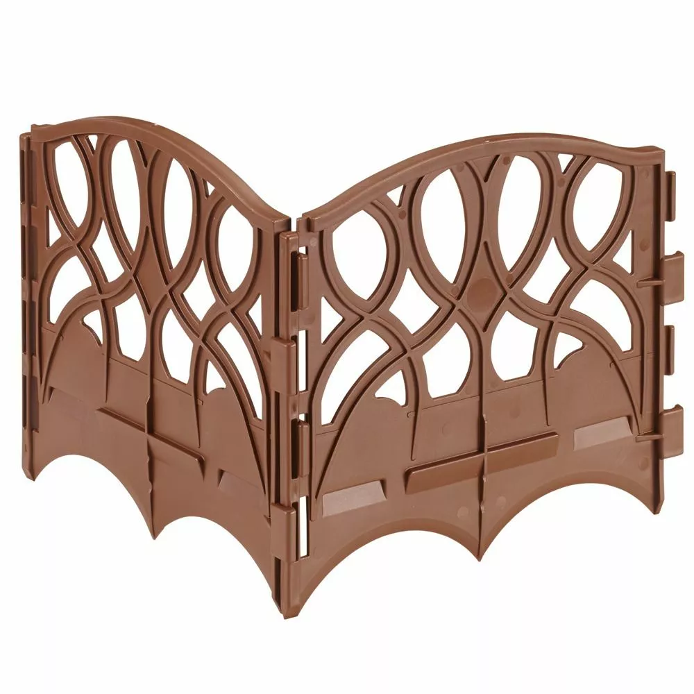 Valley View Interlocking Scroll Edging, SDE-20LB, Brown, 20 FT 4 Valley View Interlocking Scroll Edging, SDE-20LB, Brown, 20 FT - Image 2