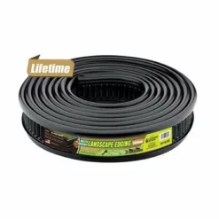 Master Mark Master Gardener Lifetime Coiled Landscape Edging, 25840, Black