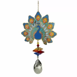 Woodstock Chimes Crystal Wonders Peacock, CWPEA
