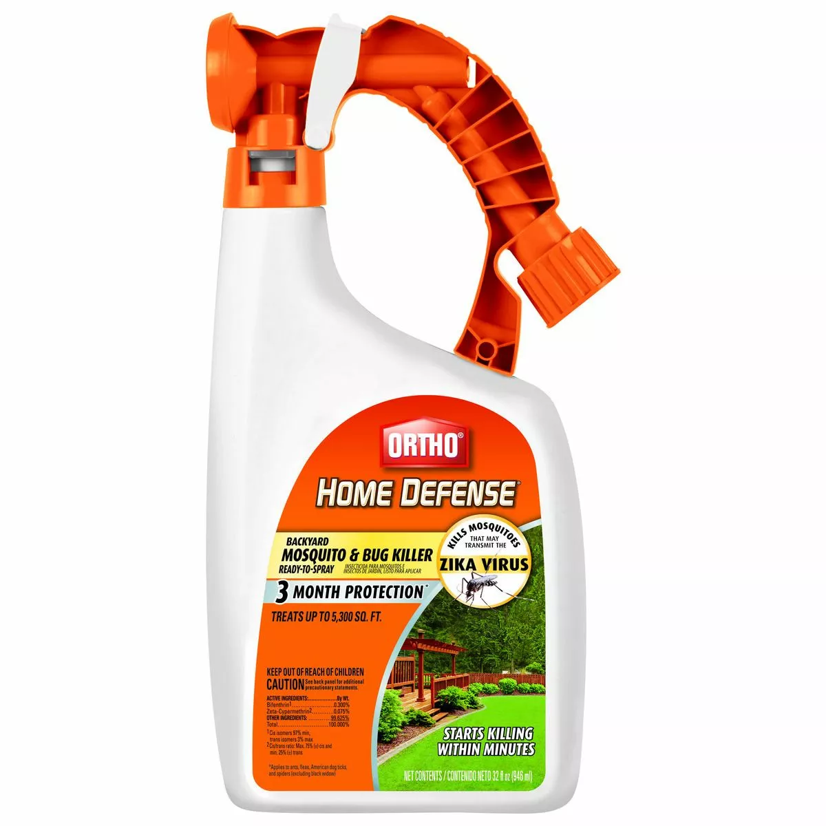 Ortho Home Defense Backyard Mosquito & Bug Killer, OR0437806, 32 OZ 3 Ortho Home Defense Backyard Mosquito & Bug Killer, OR0437806, 32 OZ