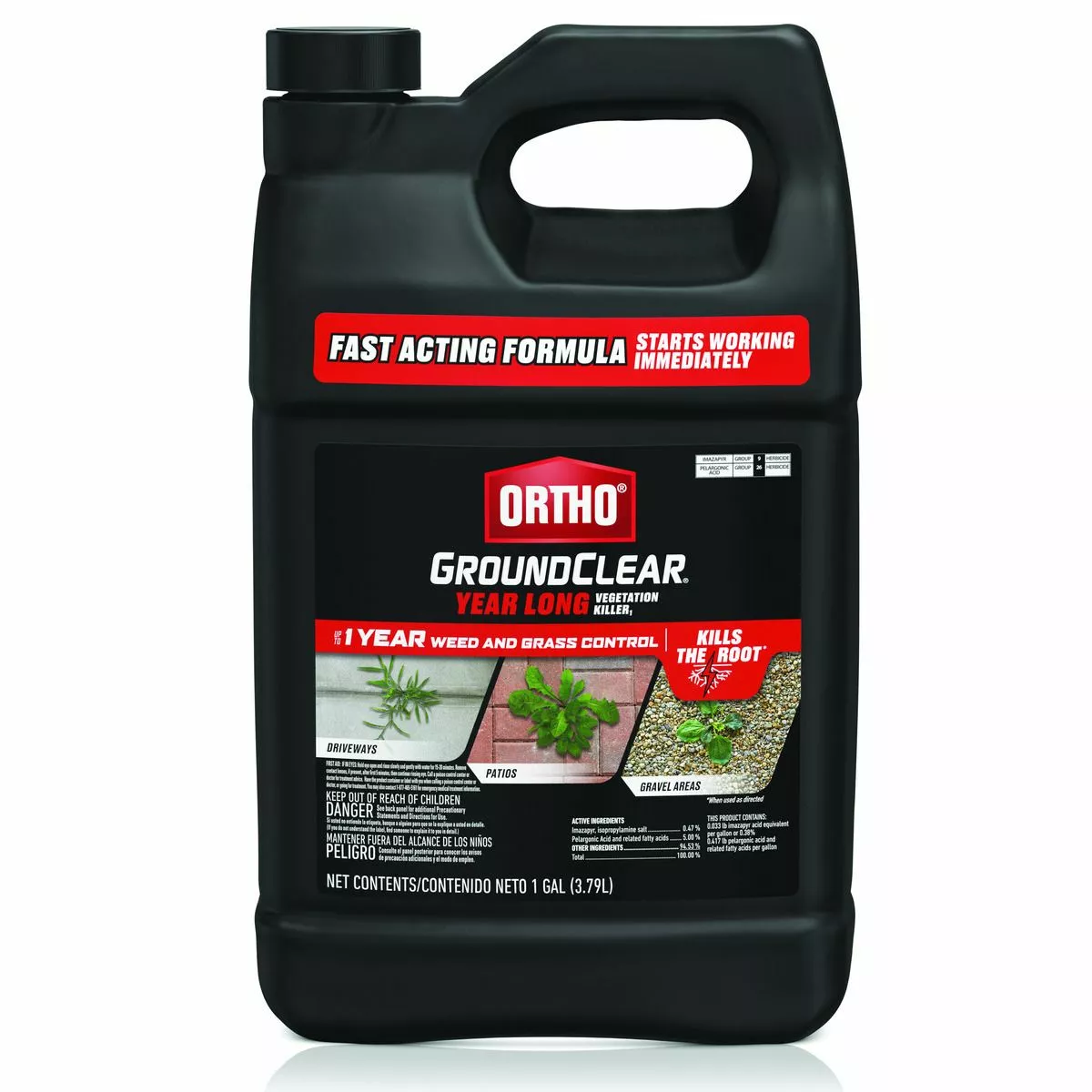 Ortho GroundClear Year Long Vegetation Killer Concentrate, OR0433610, 1 Gallon 3 Ortho GroundClear Year Long Vegetation Killer Concentrate, OR0433610, 1 Gallon