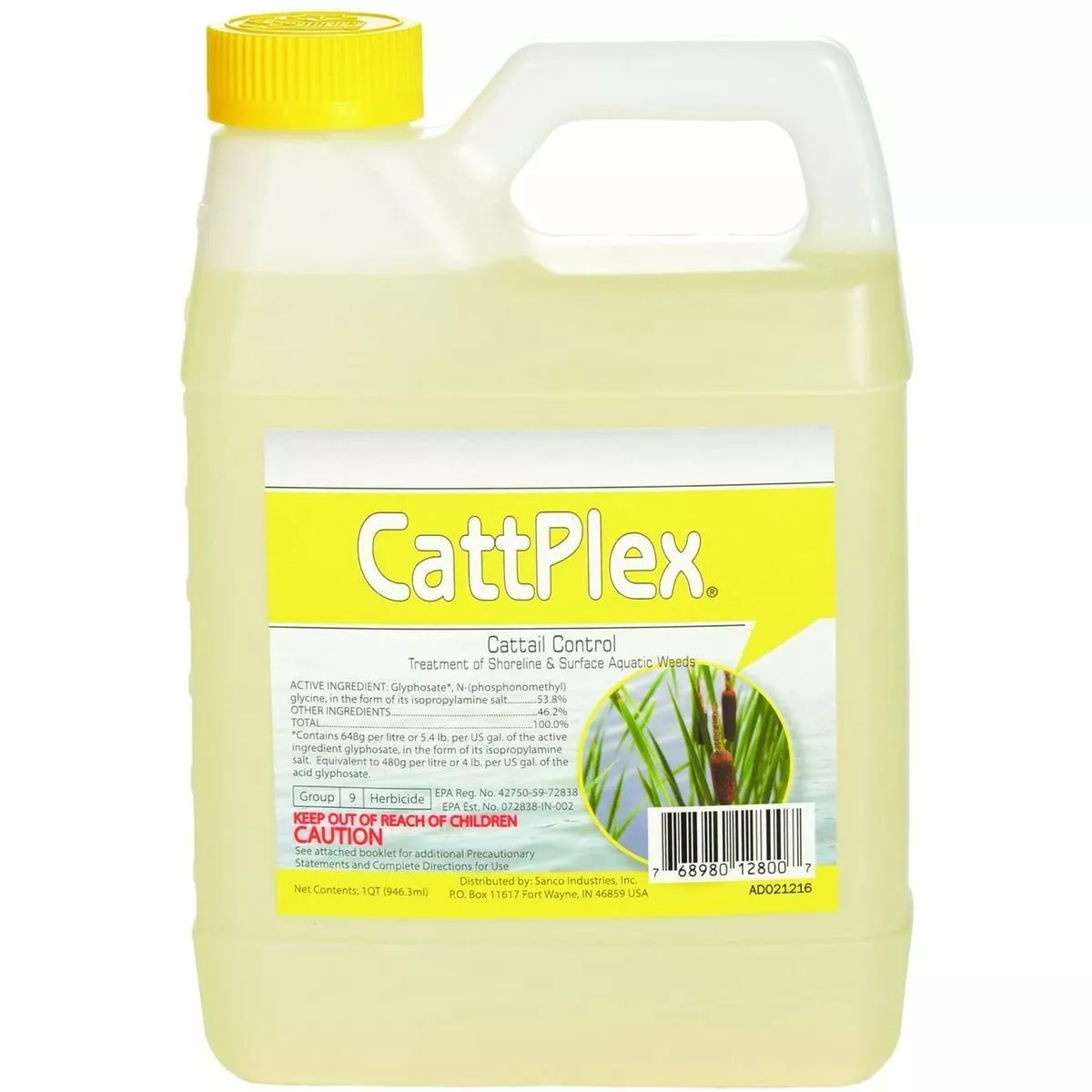 Catt Plex Pond Herbicide - Aquatic Grade - Works on CAttails - Pond Weeds - Water Lilies, SC12800, 32 OZ 3 Catt Plex Pond Herbicide - Aquatic Grade - Works on CAttails - Pond Weeds - Water Lilies, SC12800, 32 OZ