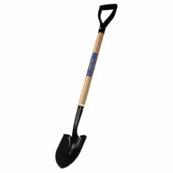 Classic Gardener Wood Handle Round Point Turned Steps Shovel, 32 IN, 31280