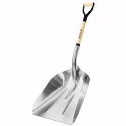 Tru Pro Wood Handle Aluminum Scoop, 14-1/2 IN x 27 IN, 31295