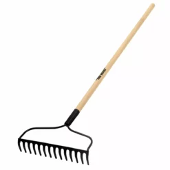 Tru Built Wood Handle 14-Tooth Rake, 48 IN, 31353