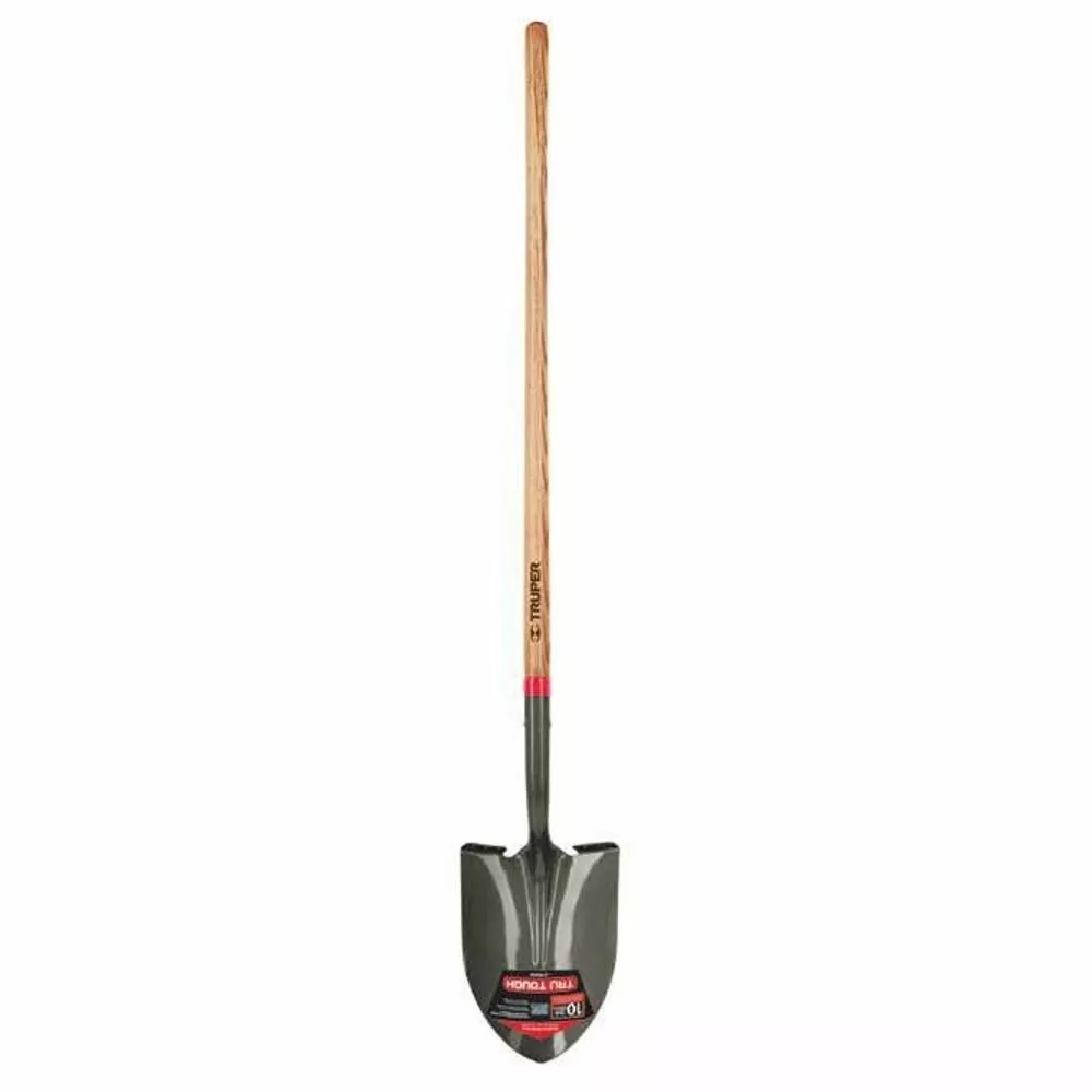 Tru Tough Wood Handle Round Point Shovel, 48 IN, 33037 3 Tru Tough Wood Handle Round Point Shovel, 48 IN, 33037