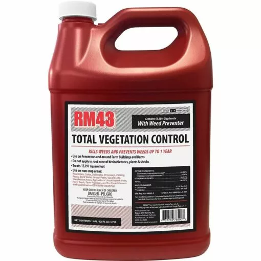 Rm43 43% Glyphosate Plus Weed Preventer Total Vegetation Control, 76500, 1 Gallon -Lawn & Garden Store sftp a s assets20210915000000002
