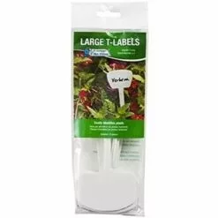 Gardener's Blue Ribbon Large T-Labels, T024B, White