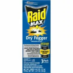 Raid Max No Mess Dry Fogger, 3-Pack, 892