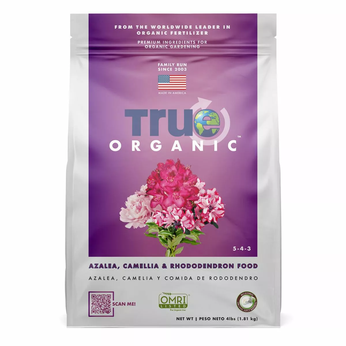 True Organics Azalea, Camelia & Rhod. Food, R0009, 4 LB Bag 3 True Organics Azalea, Camelia & Rhod. Food, R0009, 4 LB Bag