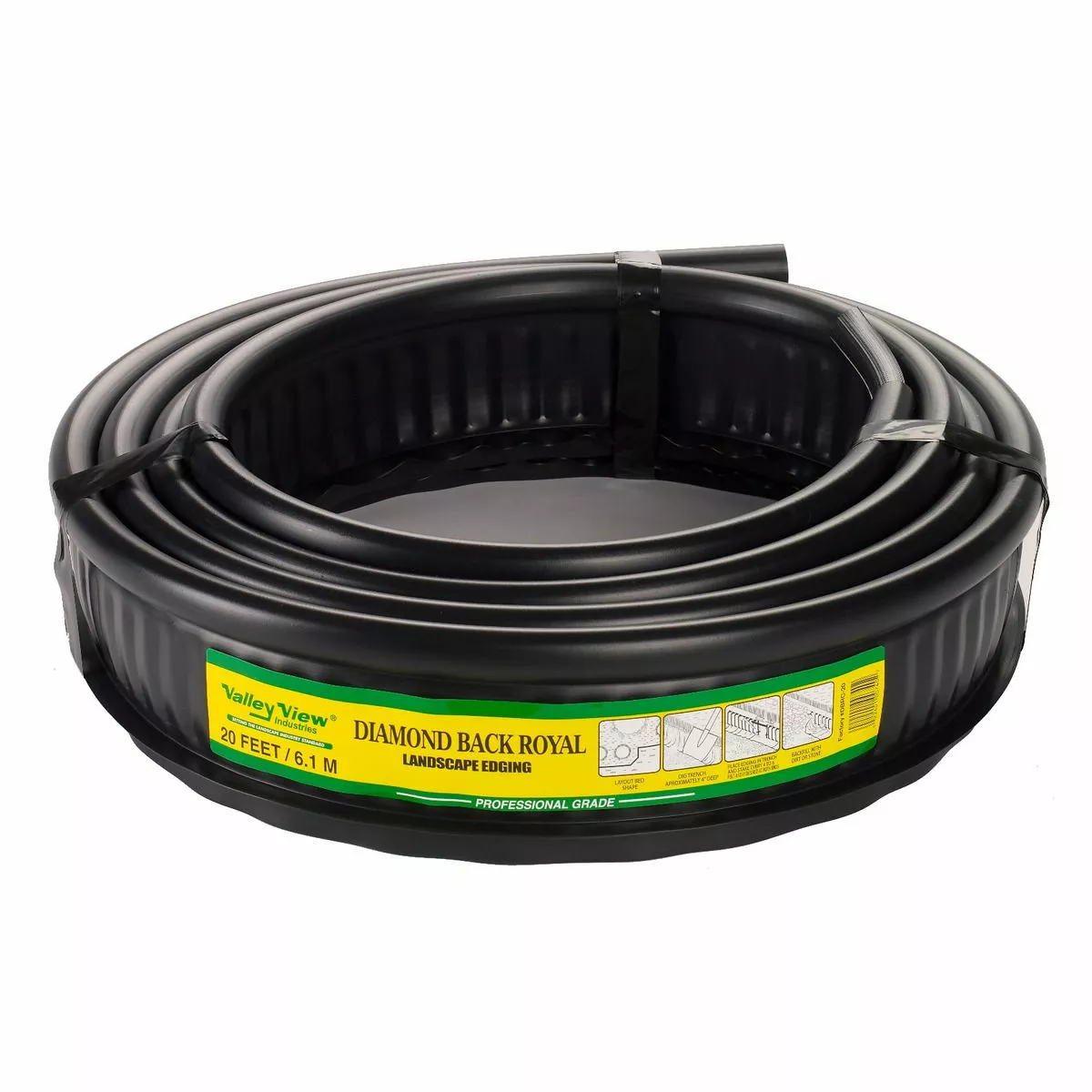 Valley View Contractor Grade Poly Edging, DBRC-20, Black, 20 FT 3 Valley View Contractor Grade Poly Edging, DBRC-20, Black, 20 FT - Image 2