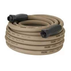 Colors SwivelGrip Garden Hose, 3/4 IN - 11 1/2 IN GHT Fittings, Brown Mulch, HFZC550BRS, 5/8 IN x 50 FT