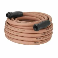 Colors SwivelGrip Garden Hose, 3/4 IN - 11 1/2 IN GHT Fittings, Red Clay, HFZC550TCS, 5/8 IN x 50 FT