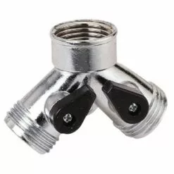 Landscapers Select Metal "Y" Hose Connector With Shut-Off, GC5013L