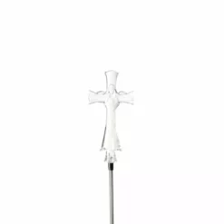 Alpine Solar Angel Cross Garden Stake, QLP930BB