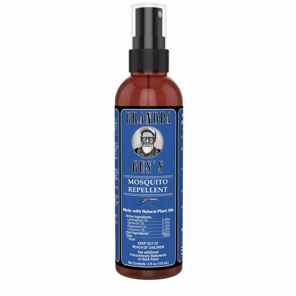 Grandpa Gus's Mosquito Repellent Spray, GMQ-4-20, 4 OZ 3 Grandpa Gus's Mosquito Repellent Spray, GMQ-4-20, 4 OZ