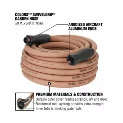 Colors SwivelGrip Garden Hose, 3/4 IN - 11 1/2 IN GHT Fittings, Red Clay, HFZC550TCS, 5/8 IN x 50 FT 15 Colors SwivelGrip Garden Hose, 3/4 IN - 11 1/2 IN GHT Fittings, Red Clay, HFZC550TCS, 5/8 IN x 50 FT -Lawn & Garden Store sftp a s assets20220720000000015